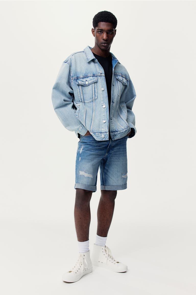 

Обычные джинсовые шорты H&M, синий