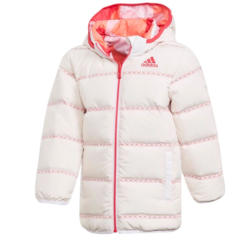 Детская зимняя куртка Pre school Adidas, розовый/оранжевый — фото 4