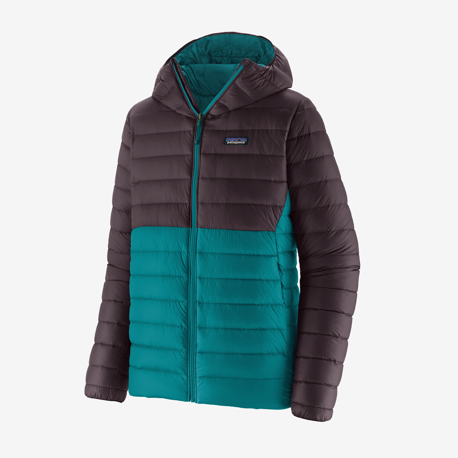 

Мужской пуховик с капюшоном Patagonia, цвет Belay Blue