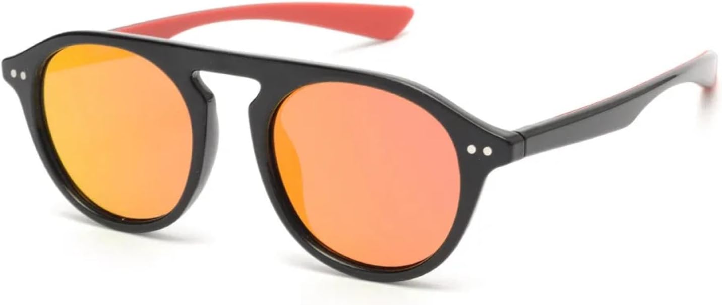 

Солнцезащитные очки с защитой от УФ-излучения UV400 | Легкие круглые женские | Линзы конфетных цветов для занятий спортом на открытом воздухе и вождения DSVIGF, Red Mirror