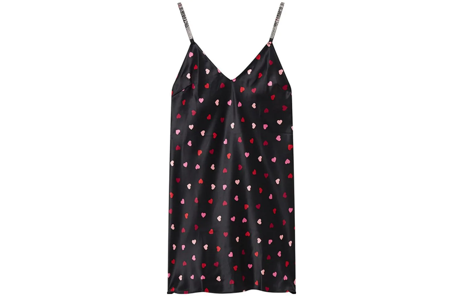 Женская ночная сорочка Victoria's Secret, черный heart print
