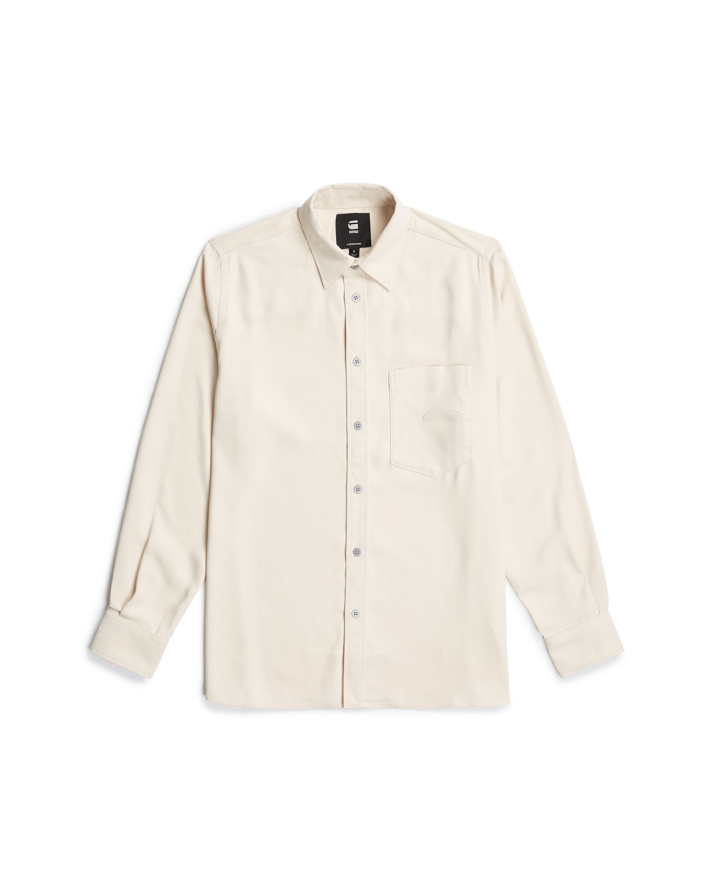 

G-STAR Футболка 'Regular Long Sleeve' в белом цвете