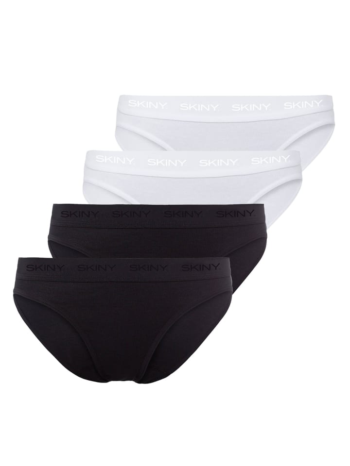 

Трусы Skiny Slip 4er Pack, цвет Schwarz/Weiß