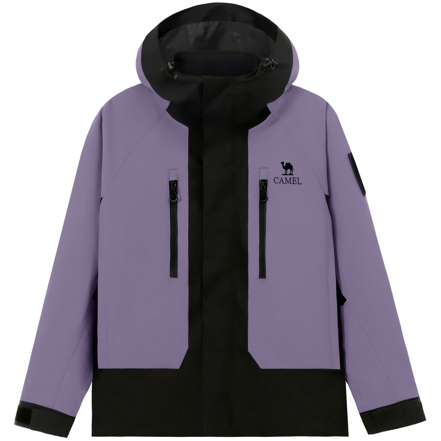 

Куртка-ветровка унисекс CAMEL, с рукавом кисть фиолетовый/фантом черный
