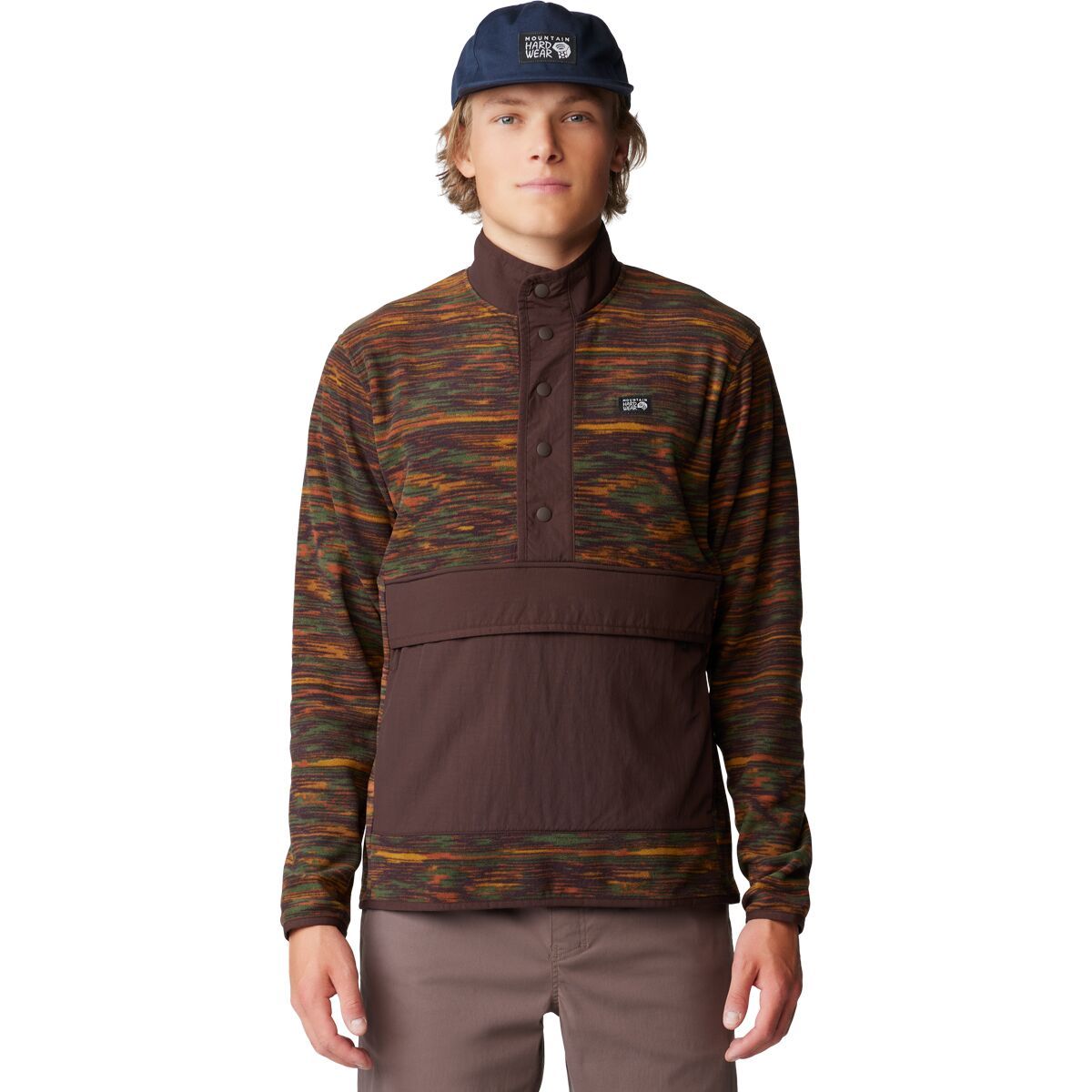 

Микрофлисовая толстовка на молнии Mountain Hardwear, цвет iron oxide print