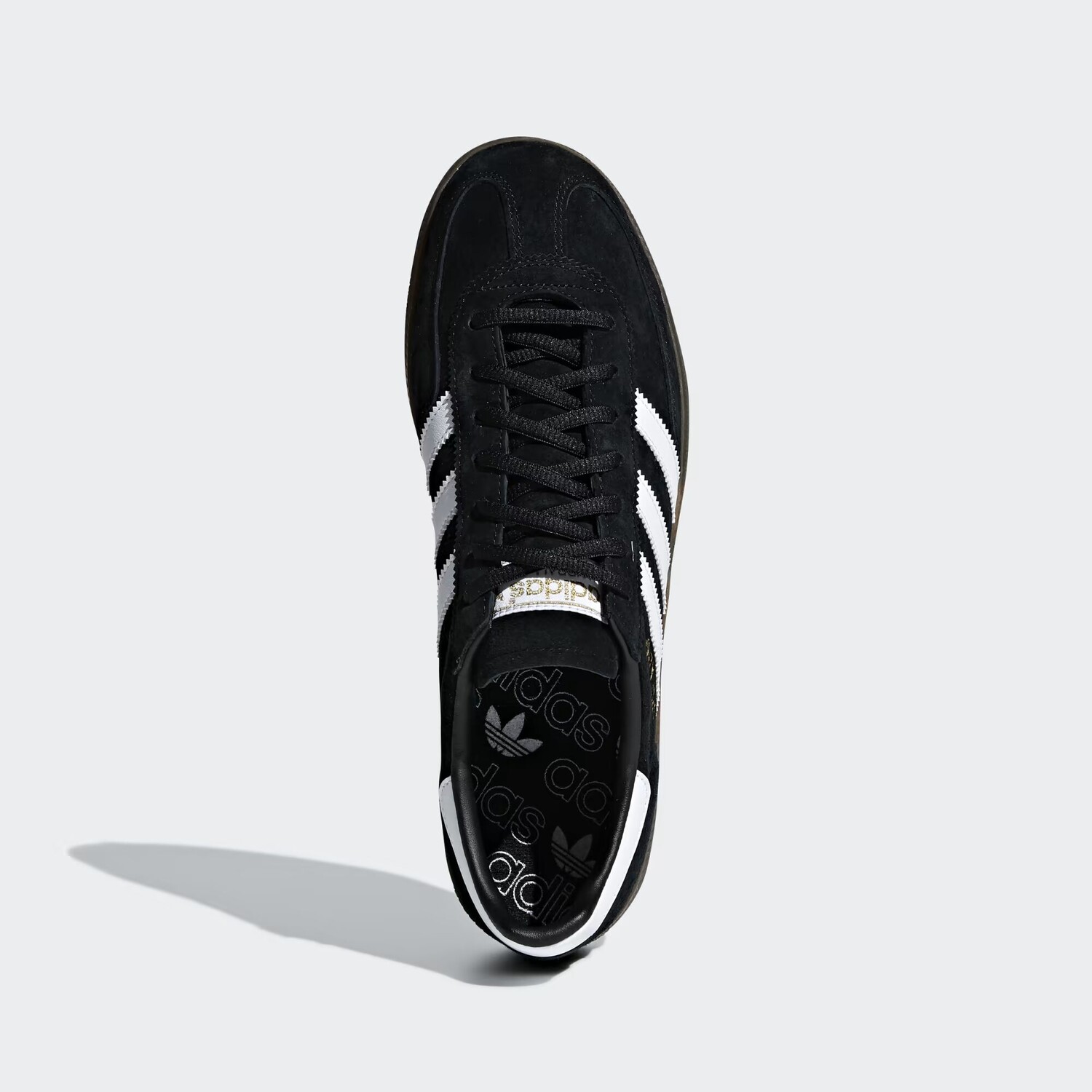 Специальные кроссовки для гандбола Adidas, цвет Core Black/Cloud White/Gum — фото 3