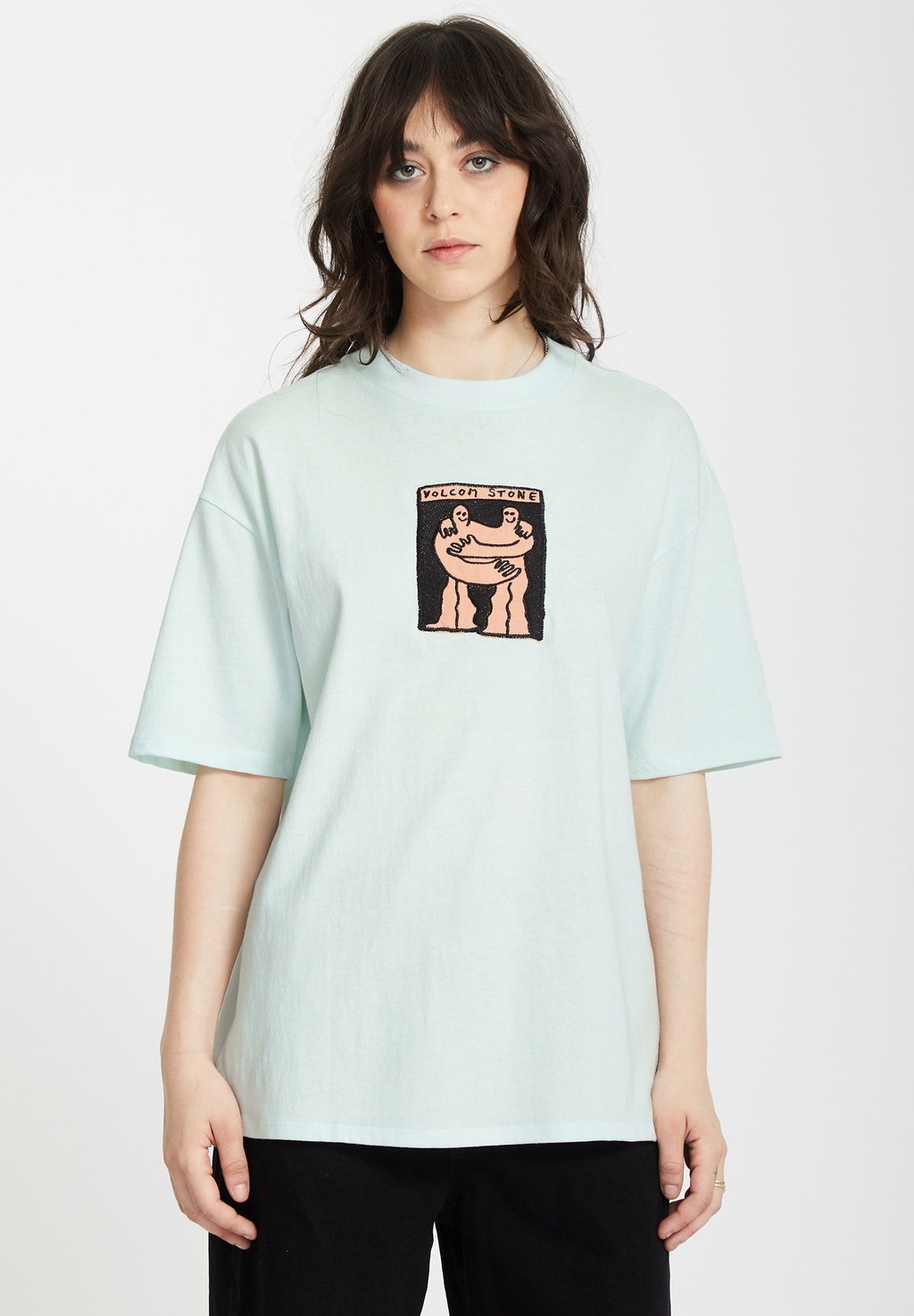 

Футболка с принтом TEE DOWNTOWN Volcom, синий