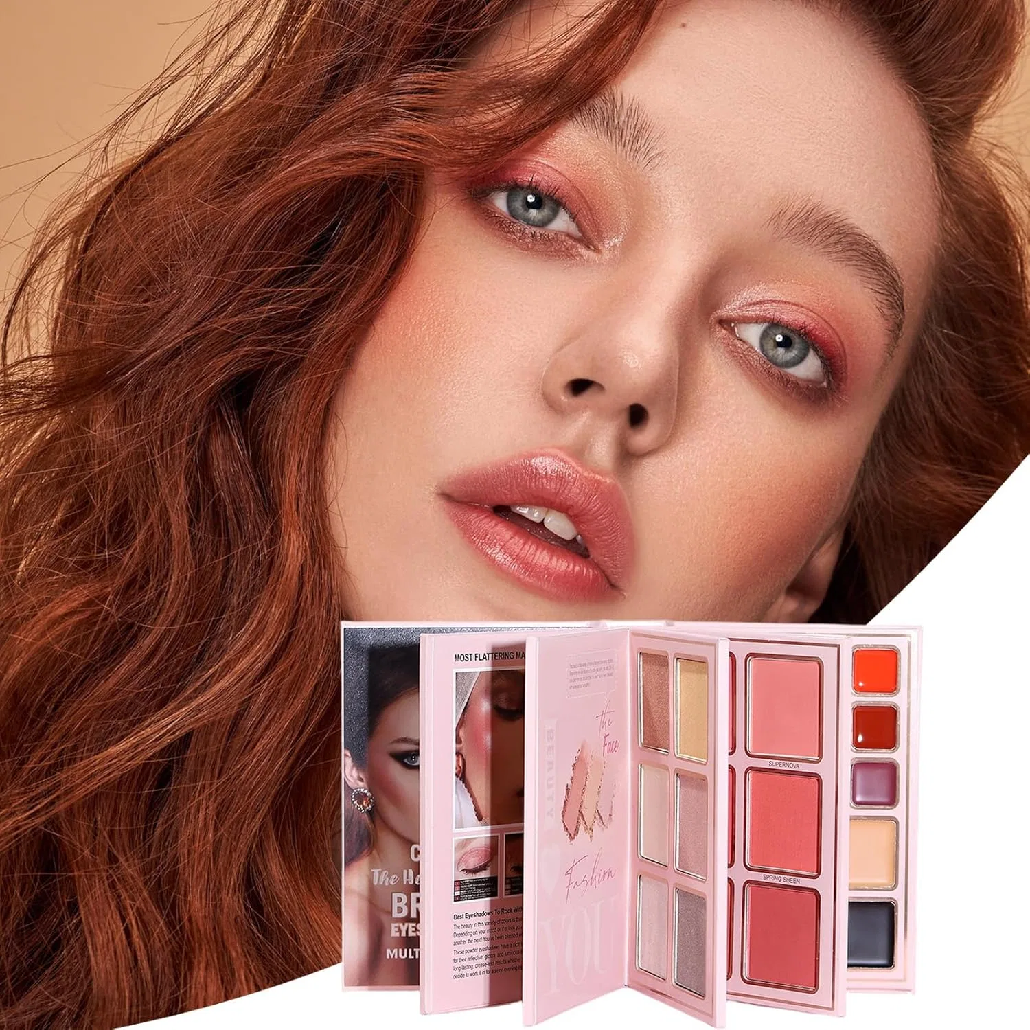 Палетка для макияжа Makeup Book Palette Travel, универсальная, для лица — фото 2