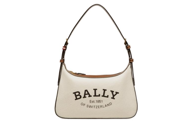 

BALLY Сумка-мессенджер CORALYE из коровьей кожи в стиле пэчворк, женская, бежевая