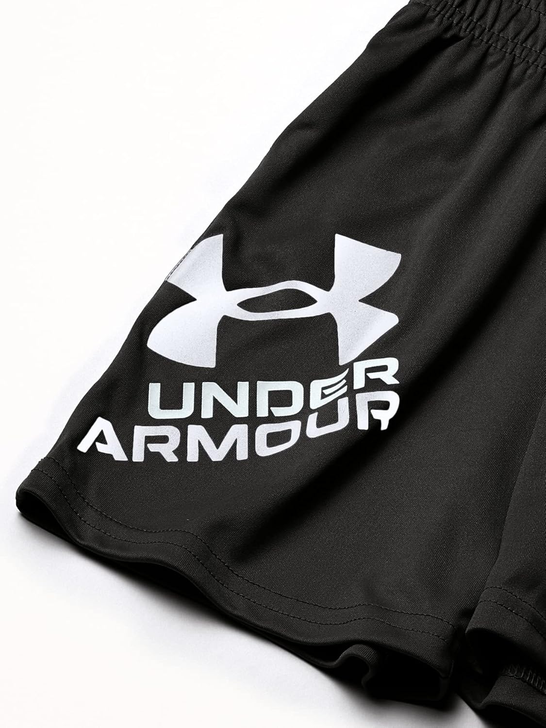 Детские шорты Under Armour Prototype, эластичный пояс, мягкие и удобные., White/Black — фото 2