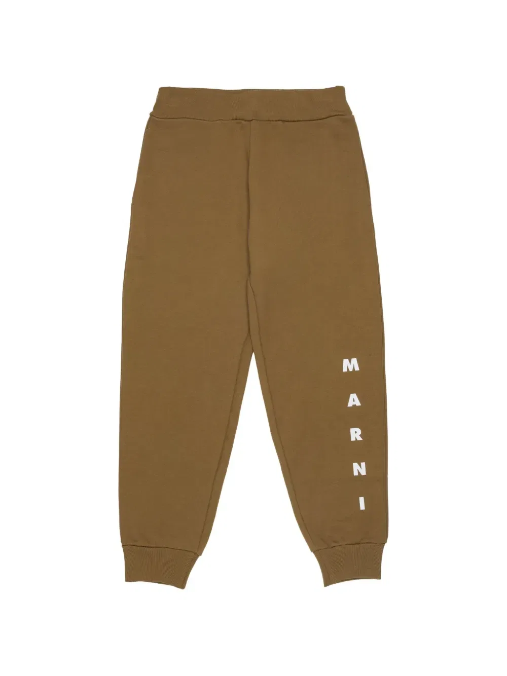 Брюки от спортивного костюма с логотипом Marni Kids, коричневый