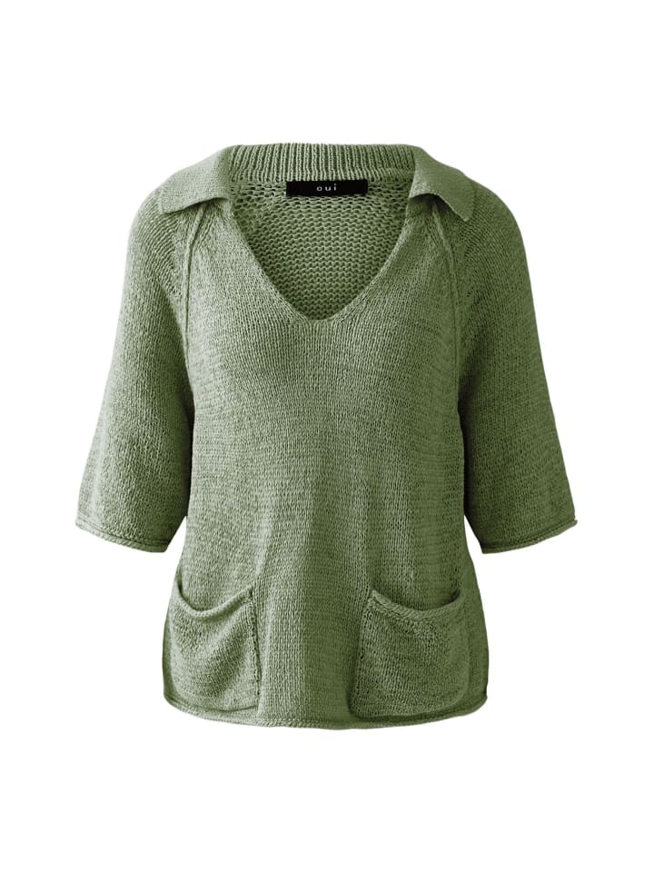 

Пуловер Oui, цвет shaded moss