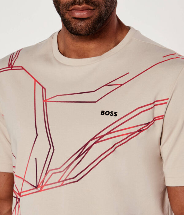 Футболка футболка жук Regular fit Boss Green, желтый — фото 4