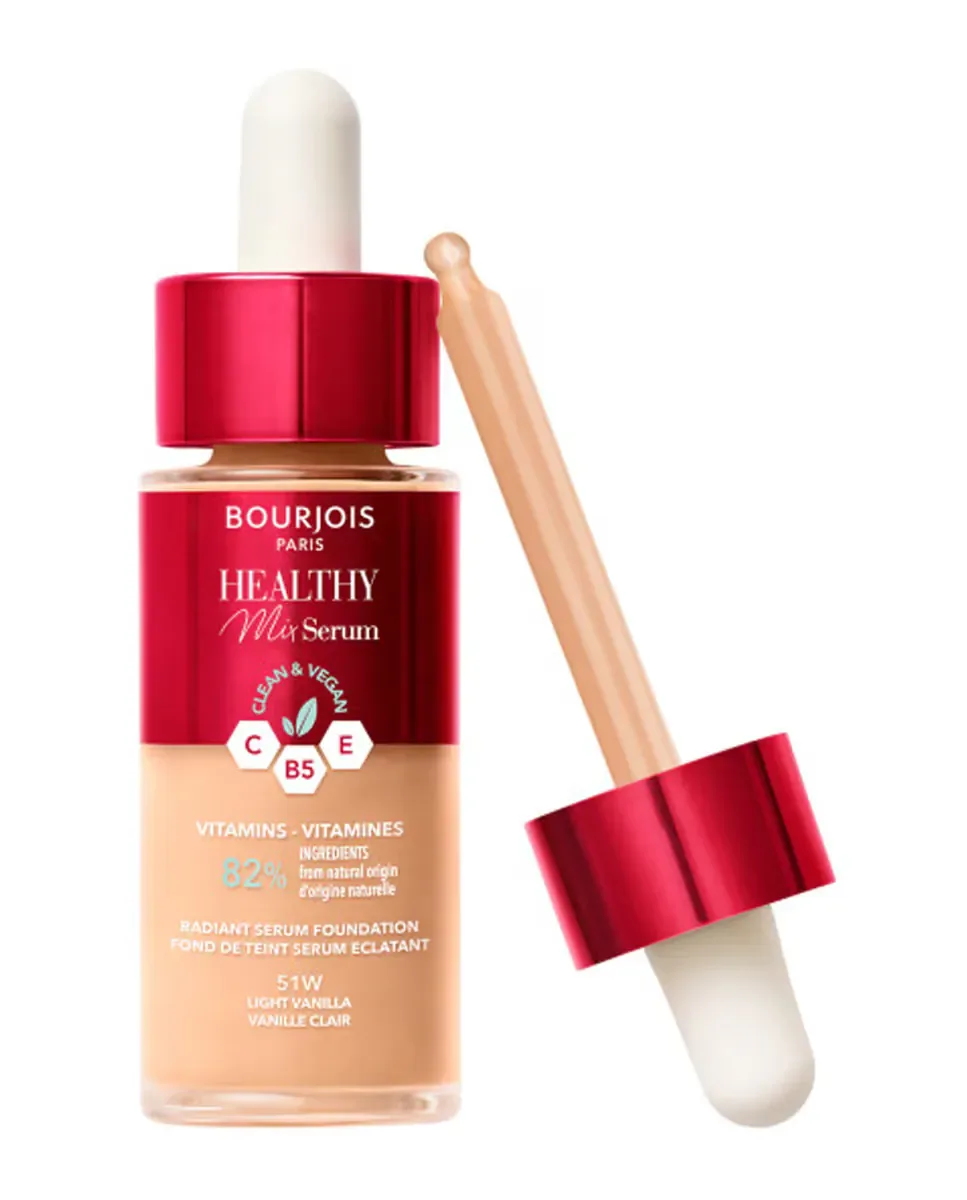 Тональная основа Healthy Mix Serum Foundation 30 мл Bourjois, 51W — фото 2