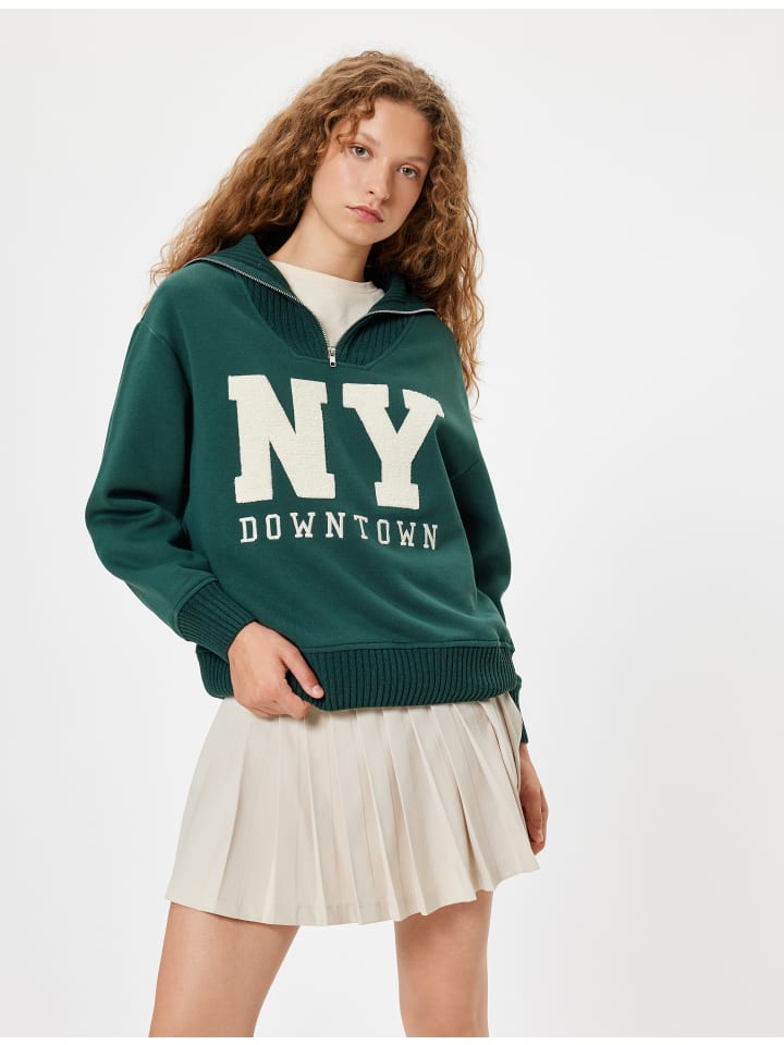 

Толстовка KOTON Sweatshirt, зеленый