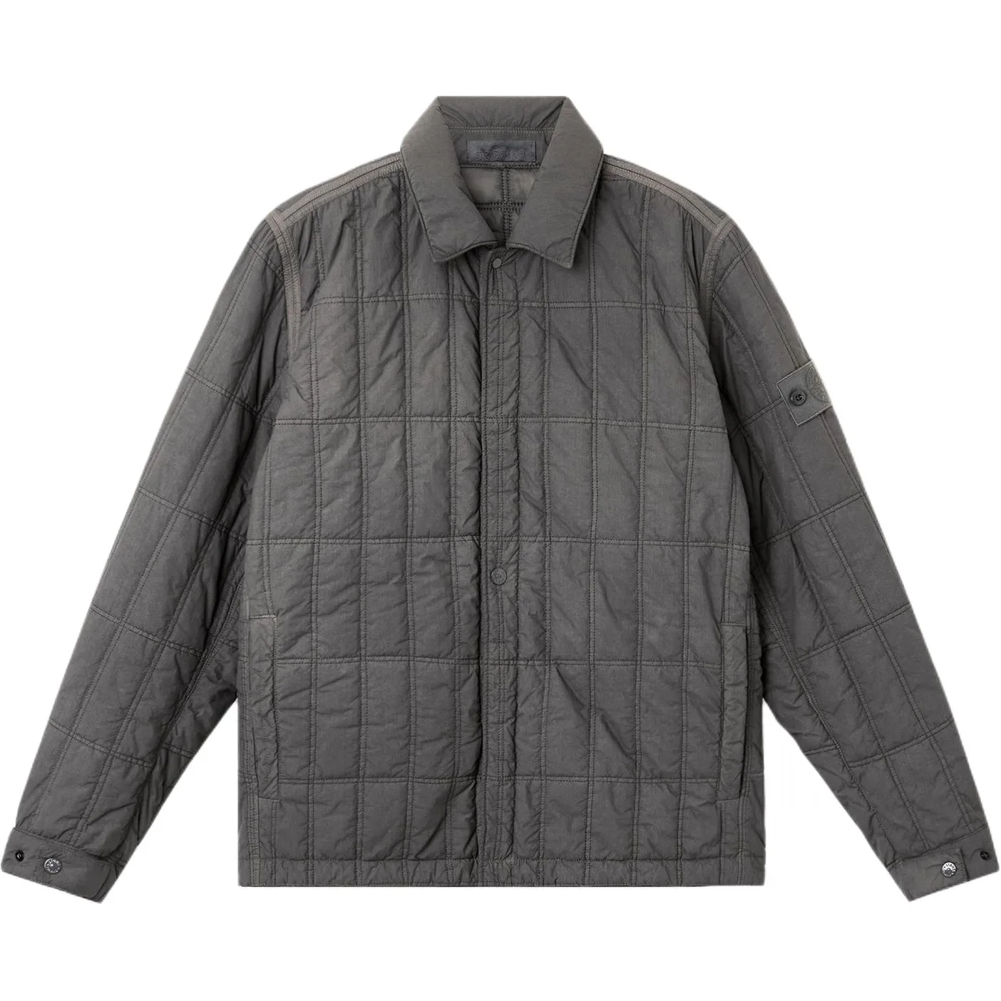 Стеганая куртка STONE ISLAND, темно-серый