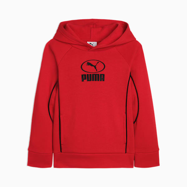 

Детская флисовая толстовка с капюшоном Sport Pack Puma, красный