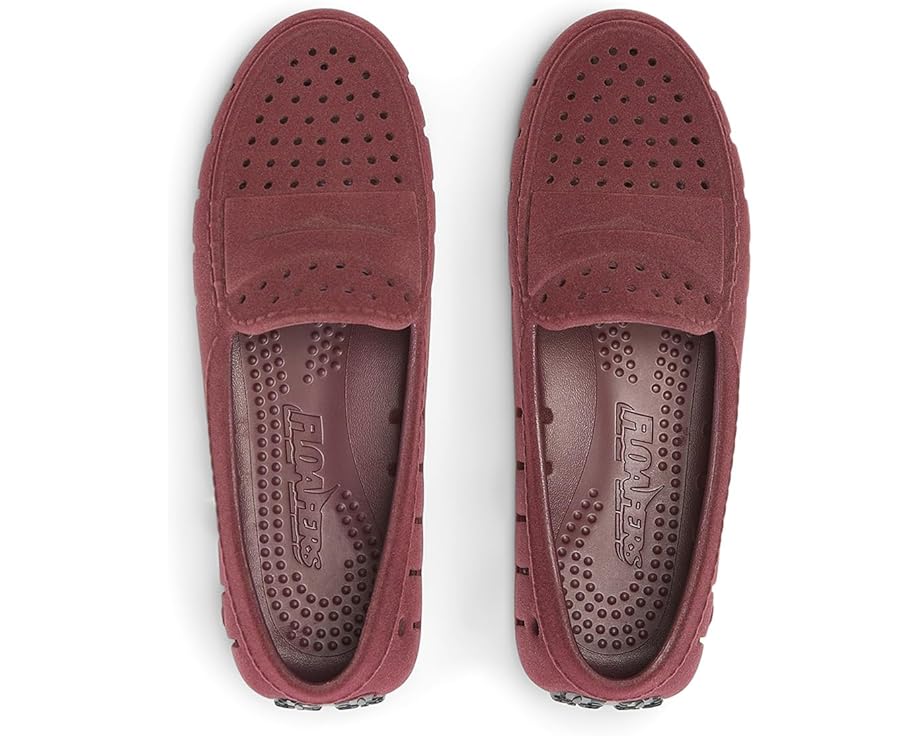 Лоферы Floafers Posh Driver Faux Suede, цвет Burgundy Vegan Suede — фото 2