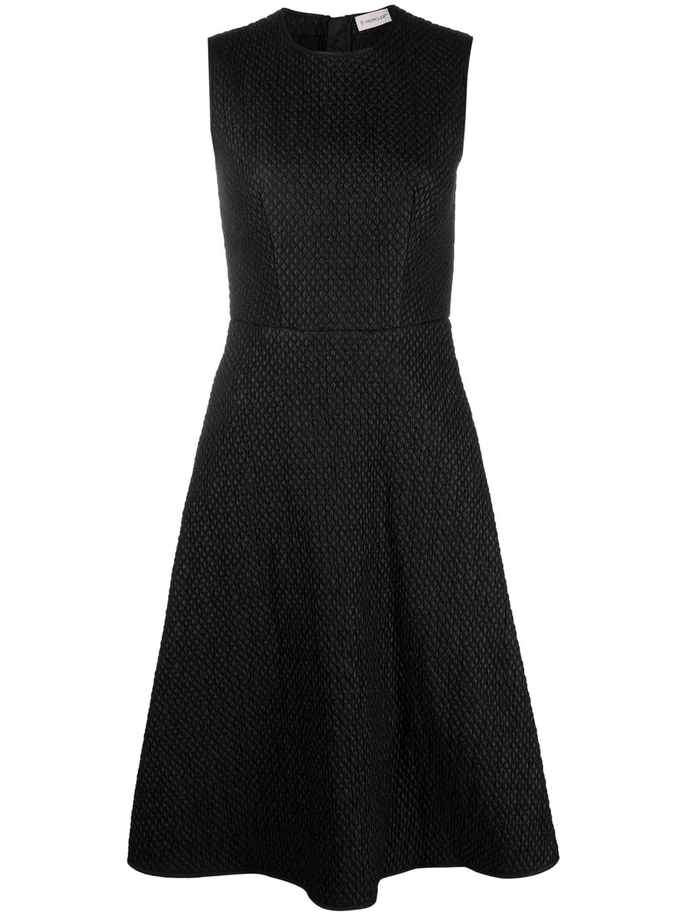 

Расклешенное платье без рукавов MONCLER, черный