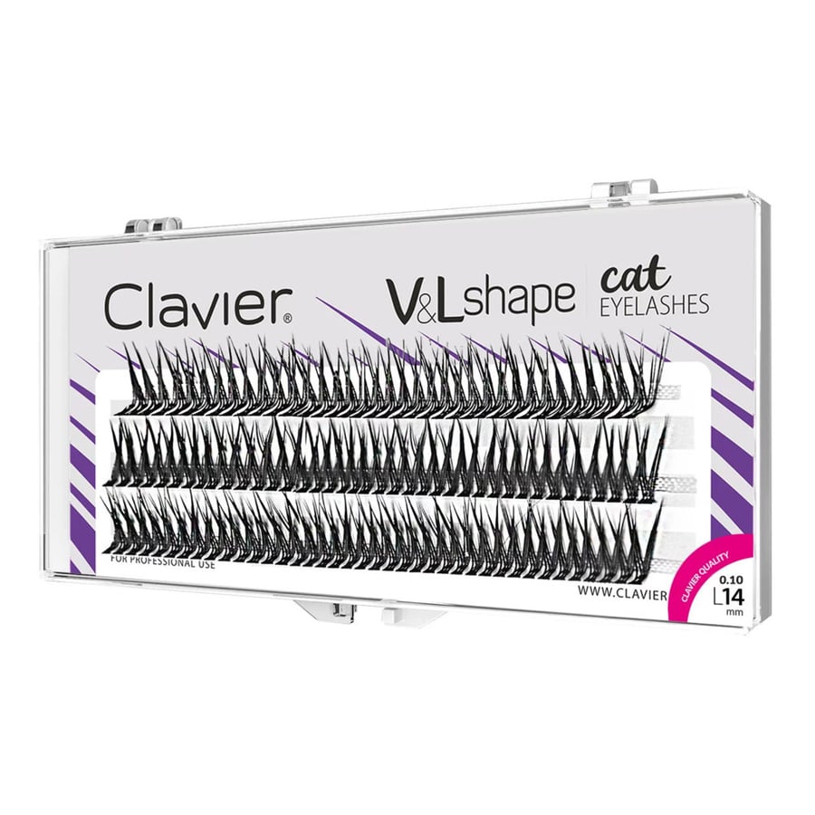 

Clavier Cat Eye V&L Shape L, ресницы 14 мм для макияжа
