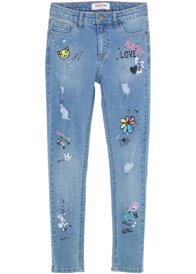 

Джинсы скинни для девочек John Baner Jeanswear, голубой, Синий, Джинсы скинни для девочек John Baner Jeanswear, голубой
