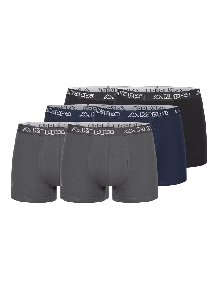 

Боксерские трусы Kappa, цвет 2xschwarz/2xnavy/2xanthrazit