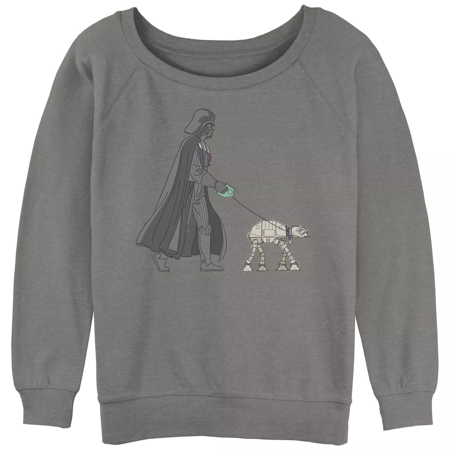 Свитшот с напуском и рисунком « Star Wars Darth Vader Walking AT-AT» Licensed Character, серый