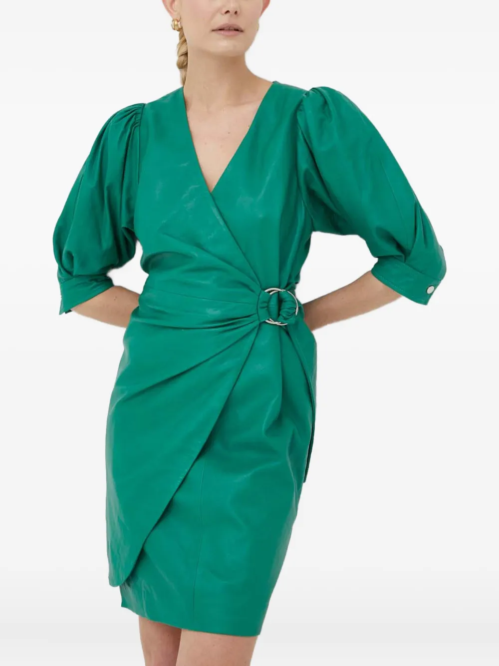 

Платье мини с объемными рукавами Day Birger Et Mikkelsen, зеленый