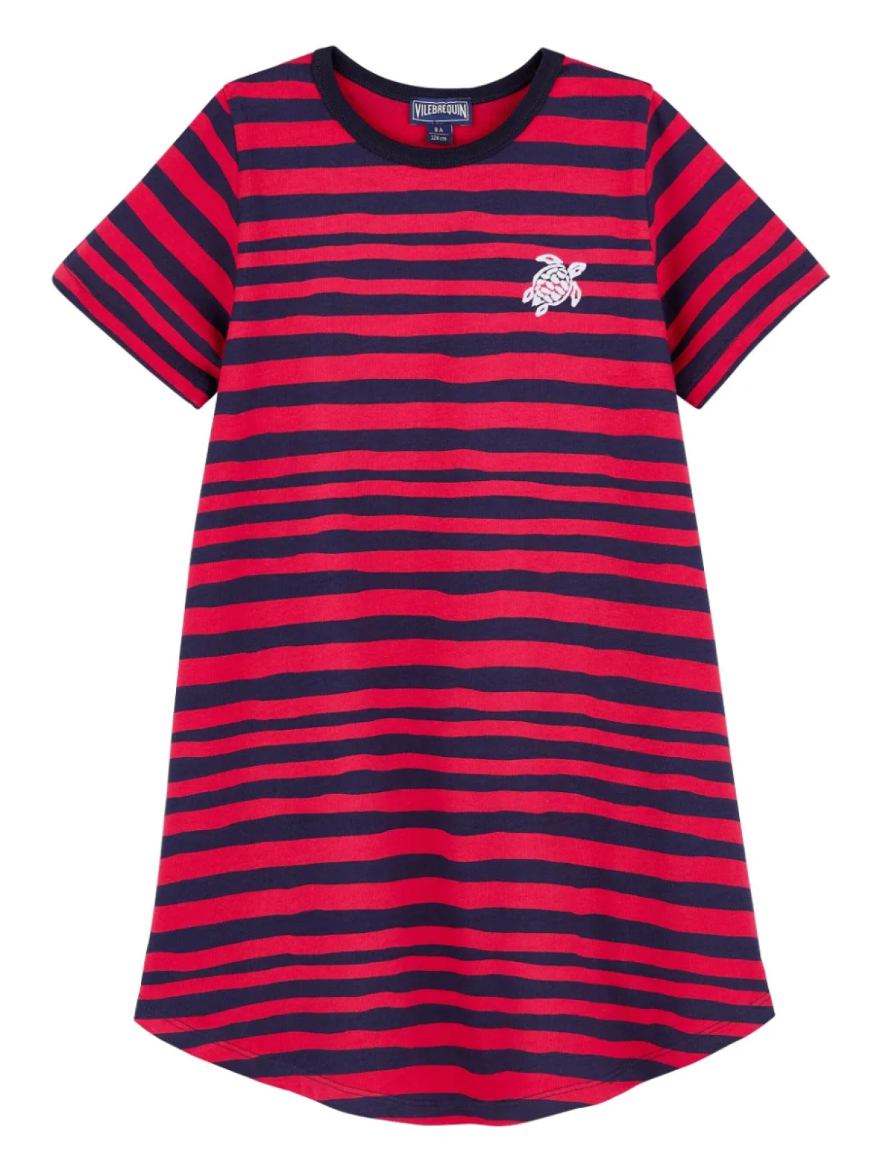 

Vilebrequin Kids платье с вышитым логотипом, красный