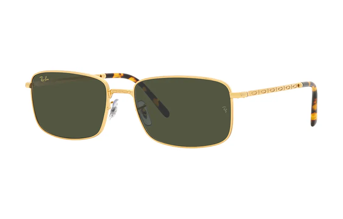 

RayBan Прямоугольная оправа Солнцезащитные очки, Gold
