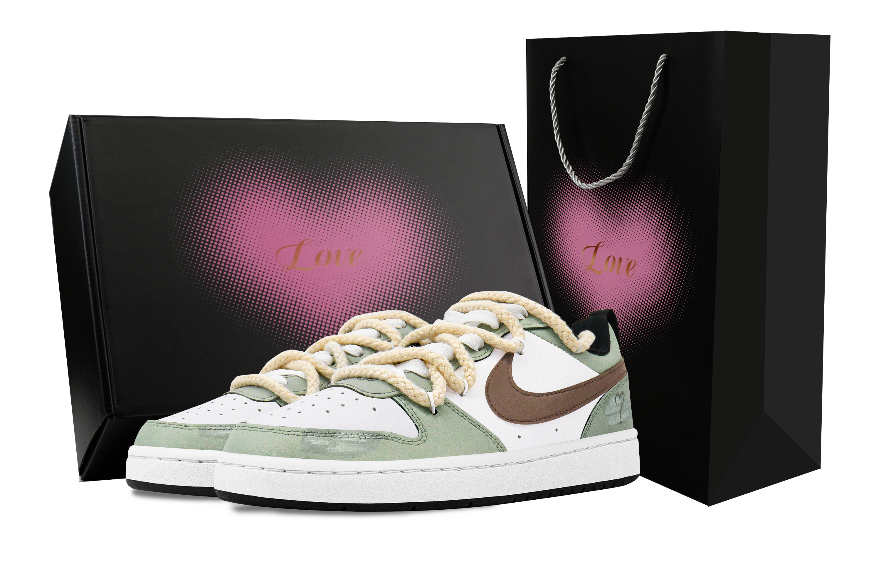 

Кроссовки Court Borough Low 2 с противоскользящей амортизацией для детей и подростков Nike, желтый/зеленый
