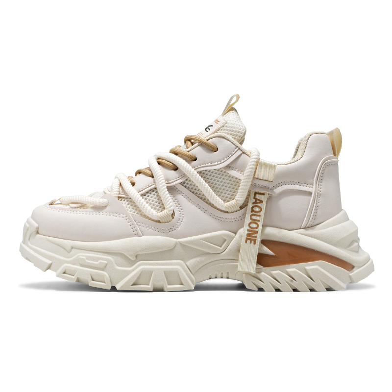 

Colorful Creations Устойчивые к истиранию дышащие легкие массивные низкие кроссовки с эффектом увеличения роста мужские бежевые, цвет Beige