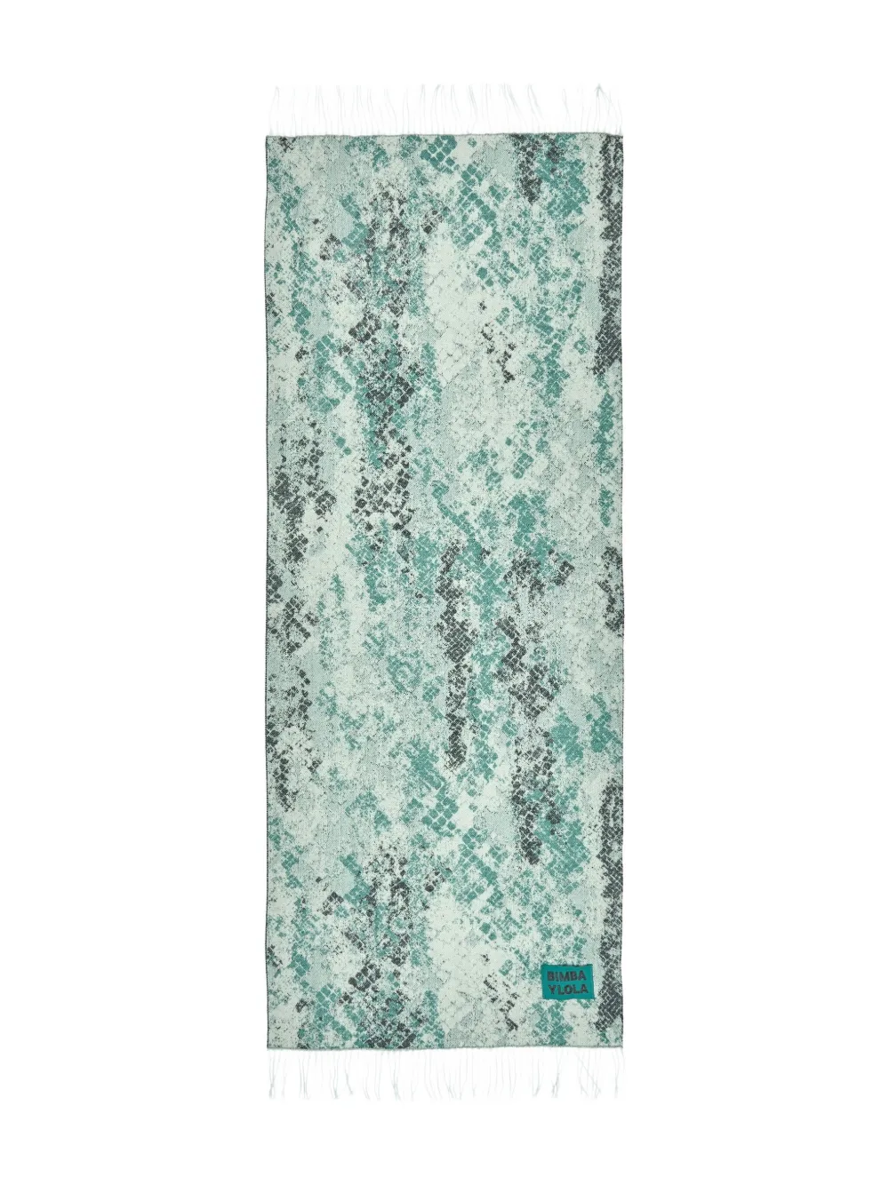 

Шарф с принтом под змеиную кожу Bimba Y Lola, зеленый