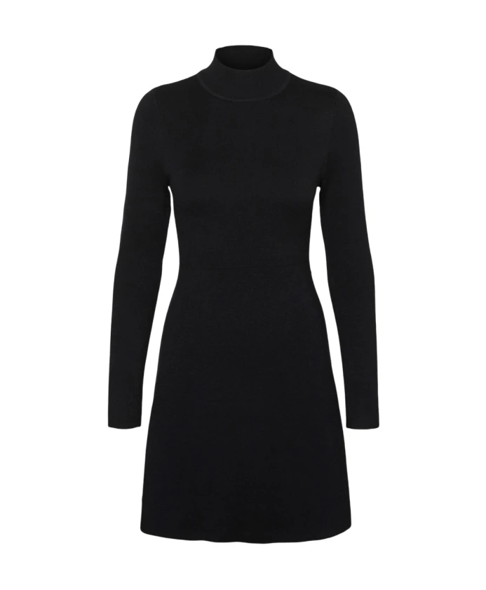 

Вязаное платье для холодных дней Vero Moda, черный