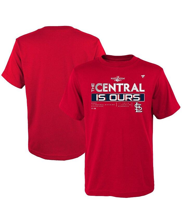 

Красная футболка с логотипом Big Boys St. Louis Cardinals 2022 NL Central Division Champions в раздевалке Fanatics, красный