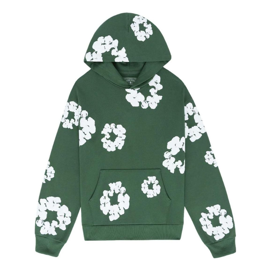 

Худи Denim Tears Cotton Wreath Hoodie 'Green White', зеленый