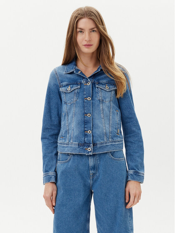 

Облегающая джинсовая куртка PL402430 Pepe Jeans, синий