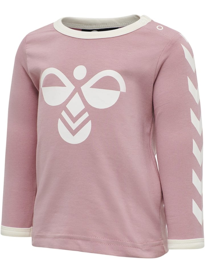 

Детская рубашка с длинными рукавами розового цвета Hummel