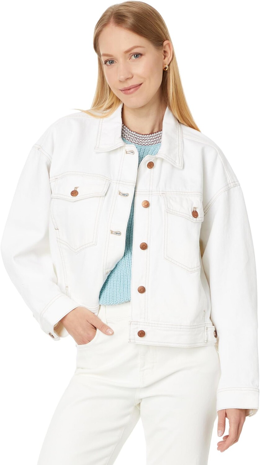 

Куртка Madewell Cropped Denim Jacket in Tile White, цвет Tile White