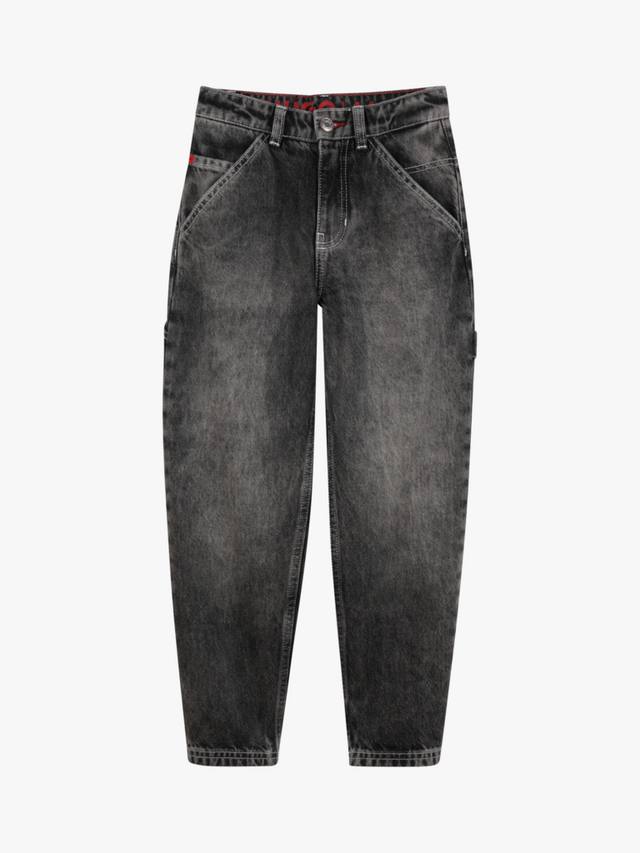 

HUGO Детские джинсы Loose Fit HUGO BOSS, Denim Black