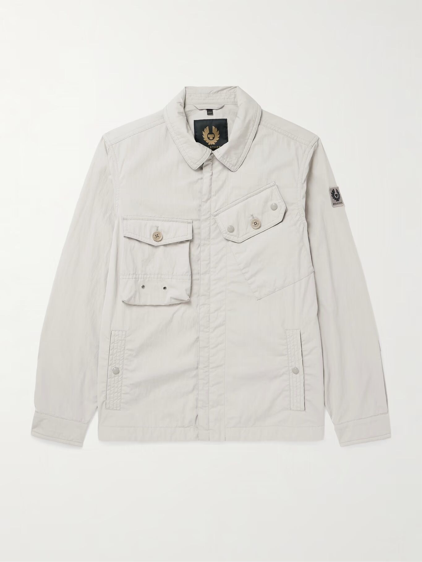 

Куртка из хлопкового поплина с аппликацией логотипа Rig BELSTAFF, серый