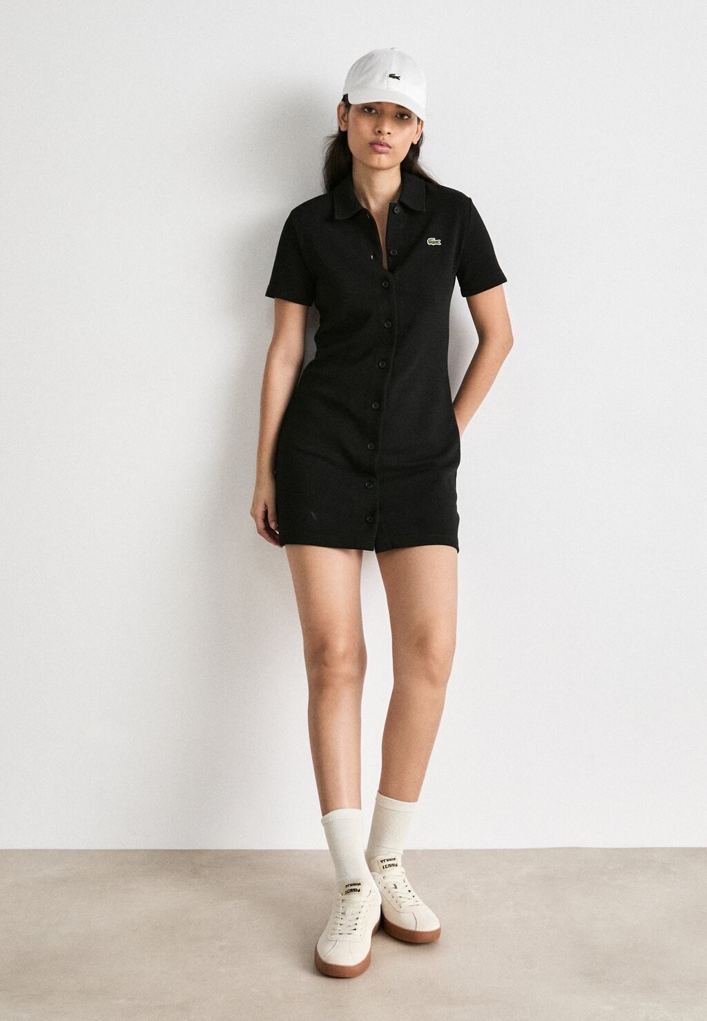 Кроссовки на шнуровке BASESHOT 224 Lacoste, кремовый — фото 4