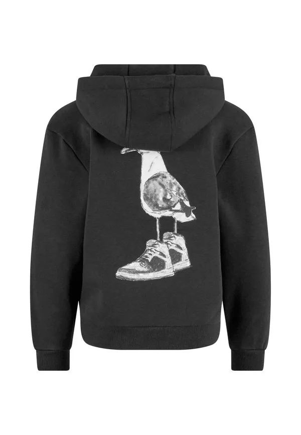Кроссовки с изображением чайки и пушистой толстовки Mister Tee, Black — фото 2