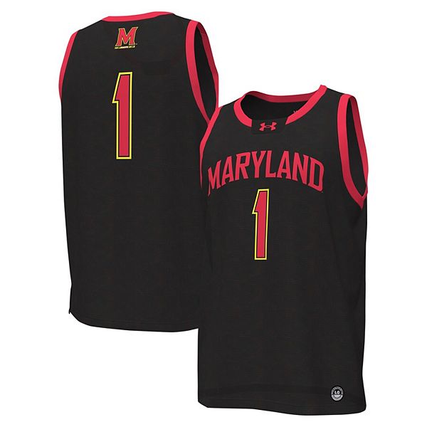 

Мужская баскетбольная форма Maryland Terrapins #1 черная Under Armour