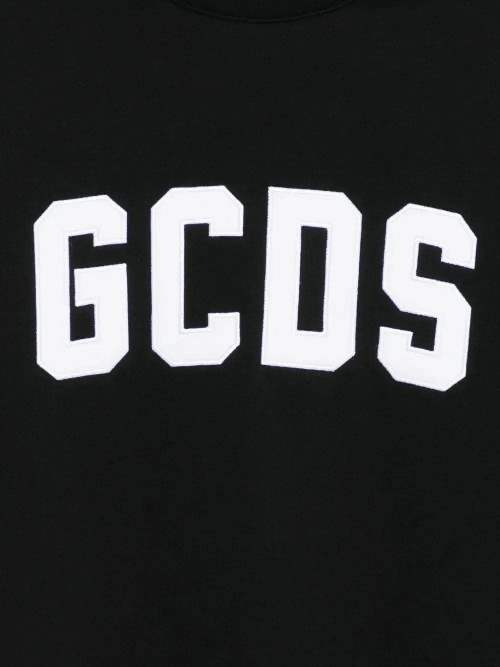 Свитшот с логотипом в полоску Gcds Kids, черный — фото 3
