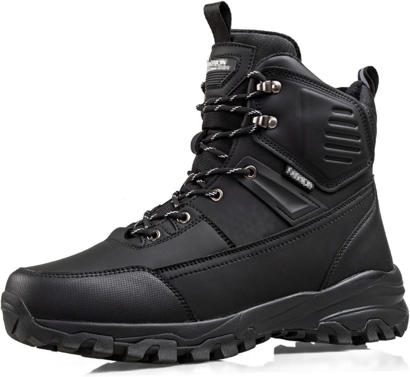 

Мужские зимние ботинки, снежные ботинки с утолщенным мехом, водонепроницаемые, теплые высокие хлопковые ботинки, противоскользящие, для активного отдыха, с шнуровкой, для альпинизма и походов, короткие, размер 45 EU, бежевые Manyubei