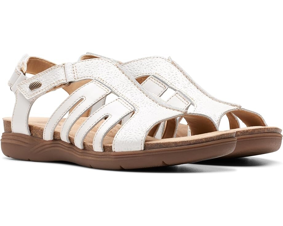 Сандалии Clarks April Belle, цвет White Leather
