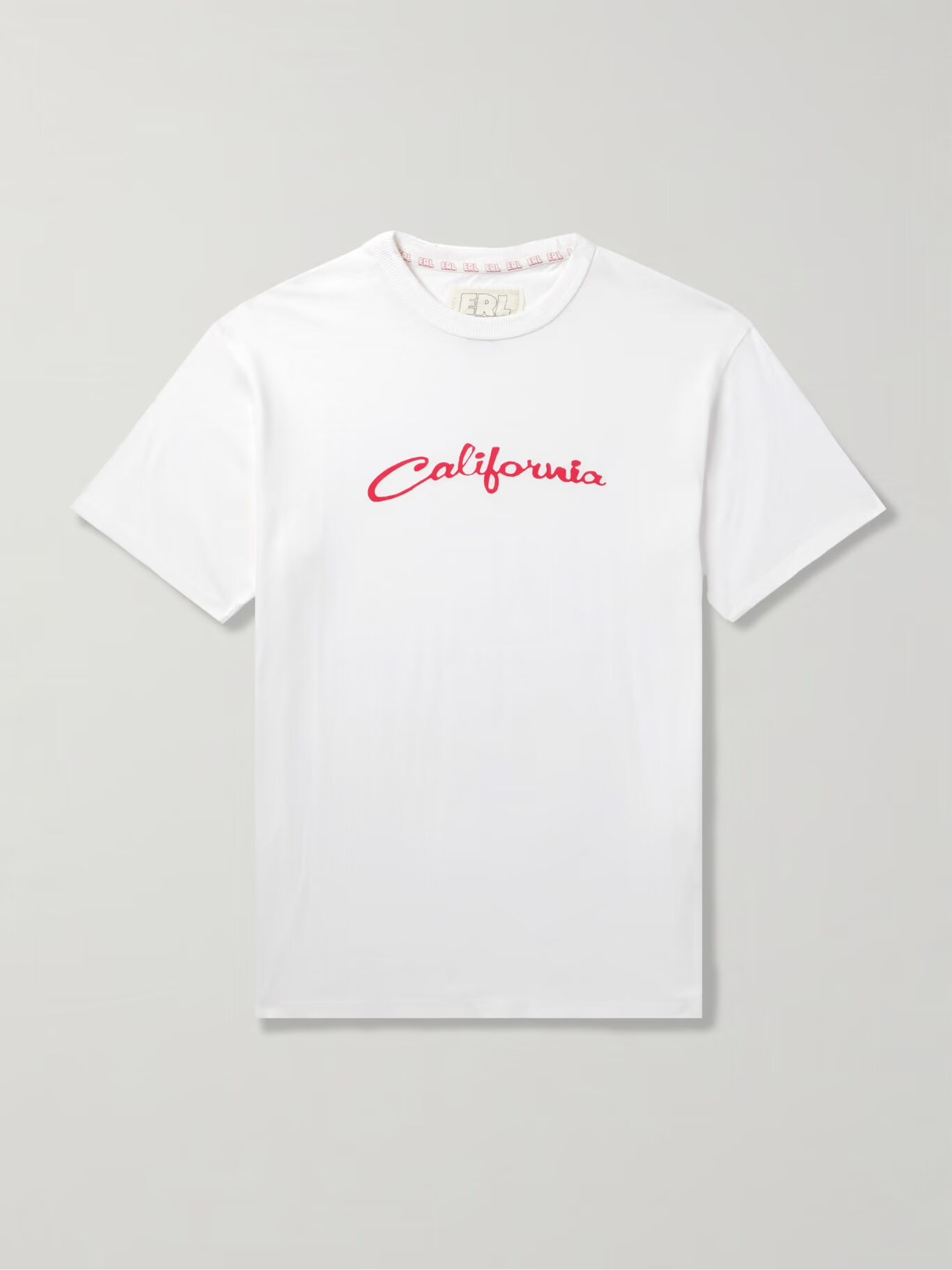 

Футболка California Slim-Fit из хлопкового джерси с принтом ERL, белый