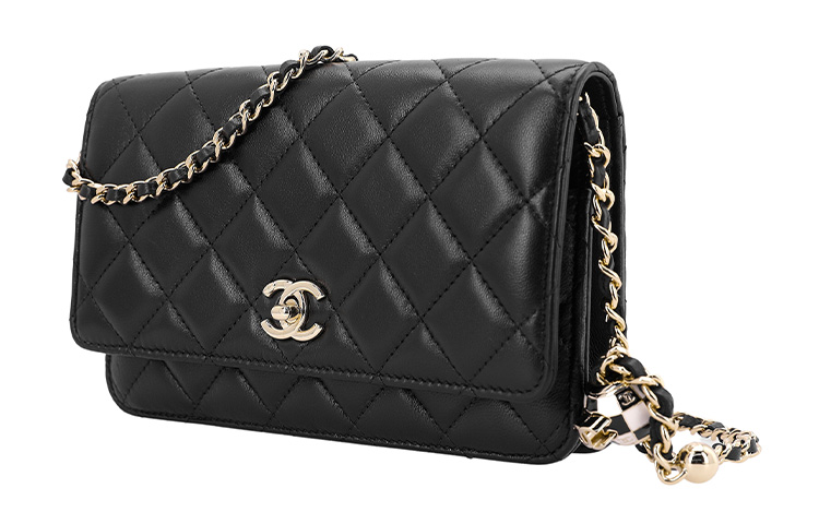 CHANEL Весенняя кожаная сумка через плечо женская черная — фото 2