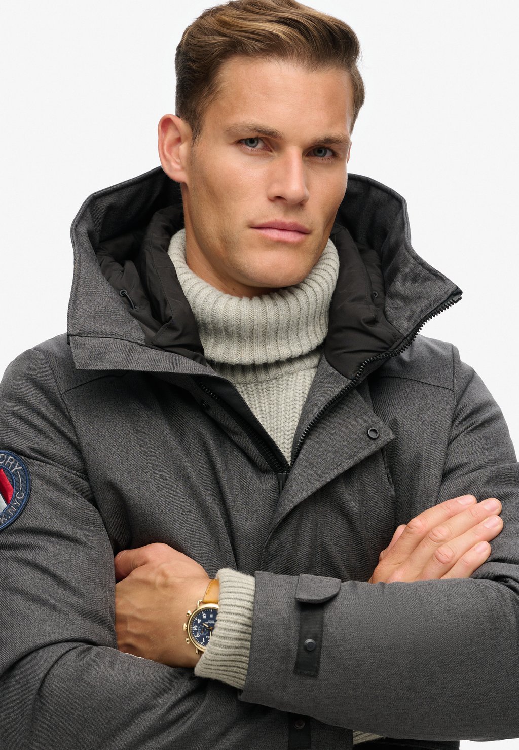 

Легкая куртка CITY PADDED Superdry, темно-серый